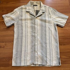 Stampd Men’s Button Up Collar Short Sleeve Top‎ Casual Beach NWOT Size M